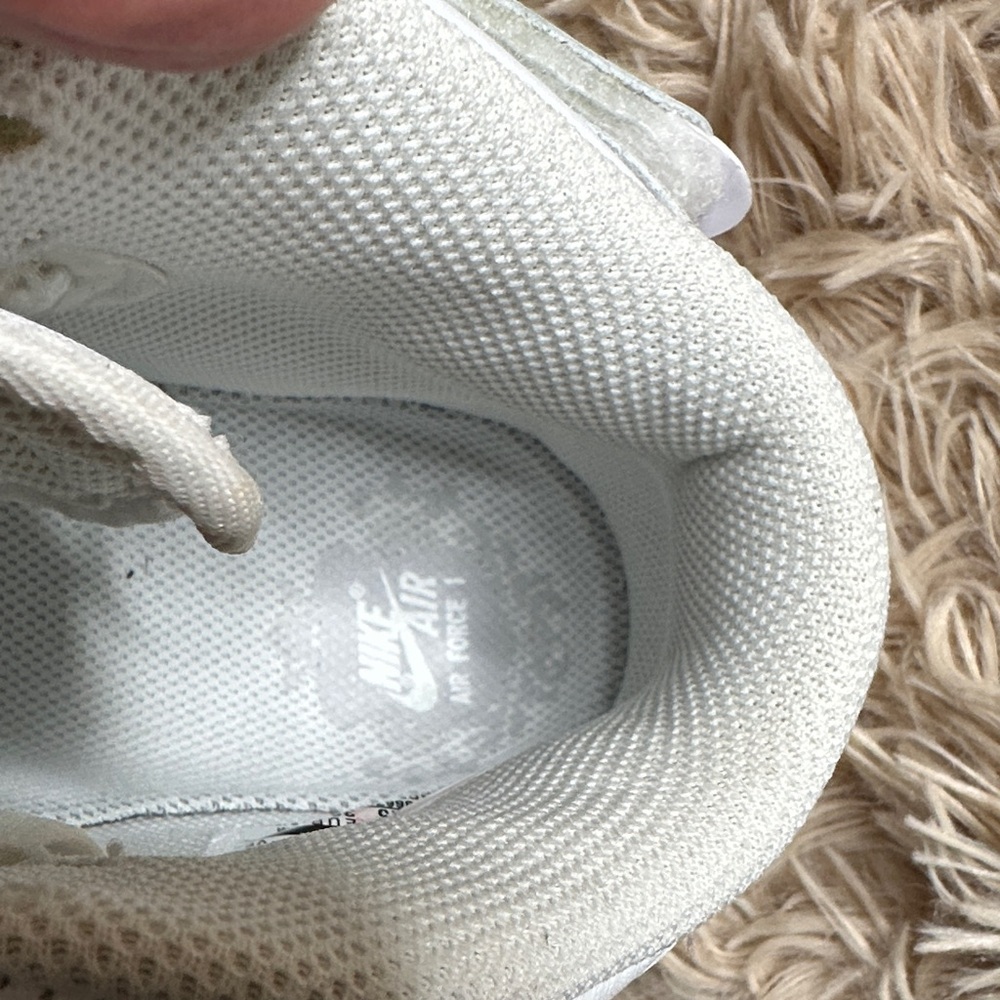 Nike AF1 White High-Top Sneakers with Strap - Picture 10 of 16